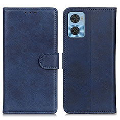 Coque Portefeuille Livre Cuir Etui Clapet A05D pour Motorola Moto E22i Bleu