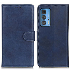 Coque Portefeuille Livre Cuir Etui Clapet A05D pour Motorola Moto Edge 20 Pro 5G Bleu