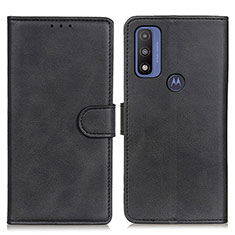 Coque Portefeuille Livre Cuir Etui Clapet A05D pour Motorola Moto G Pure Noir