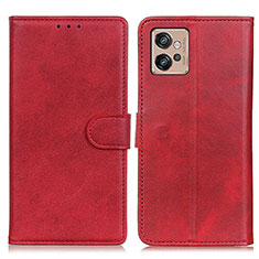 Coque Portefeuille Livre Cuir Etui Clapet A05D pour Motorola Moto G32 Rouge