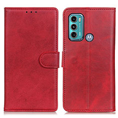 Coque Portefeuille Livre Cuir Etui Clapet A05D pour Motorola Moto G40 Fusion Rouge