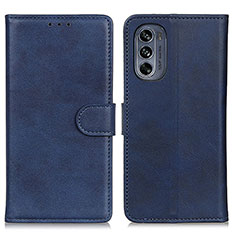 Coque Portefeuille Livre Cuir Etui Clapet A05D pour Motorola Moto G62 5G Bleu
