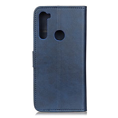 Coque Portefeuille Livre Cuir Etui Clapet A05D pour Motorola Moto One Fusion Plus Bleu