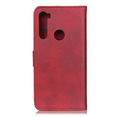 Coque Portefeuille Livre Cuir Etui Clapet A05D pour Motorola Moto One Fusion Plus Rouge