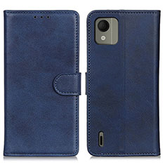 Coque Portefeuille Livre Cuir Etui Clapet A05D pour Nokia C110 Bleu