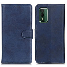 Coque Portefeuille Livre Cuir Etui Clapet A05D pour Nokia XR21 Bleu