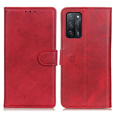 Coque Portefeuille Livre Cuir Etui Clapet A05D pour Oppo A53s 5G Rouge