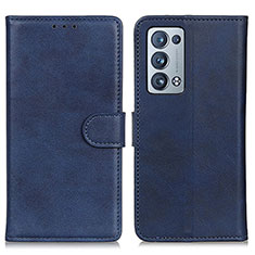 Coque Portefeuille Livre Cuir Etui Clapet A05D pour Oppo Reno6 Pro 5G Bleu