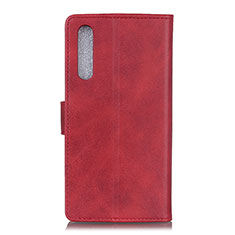 Coque Portefeuille Livre Cuir Etui Clapet A05D pour Samsung Galaxy M02 Rouge