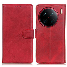 Coque Portefeuille Livre Cuir Etui Clapet A05D pour Vivo X90 Pro 5G Rouge