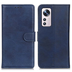 Coque Portefeuille Livre Cuir Etui Clapet A05D pour Xiaomi Mi 12 5G Bleu