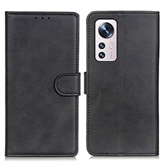 Coque Portefeuille Livre Cuir Etui Clapet A05D pour Xiaomi Mi 12 5G Noir