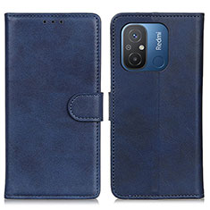 Coque Portefeuille Livre Cuir Etui Clapet A05D pour Xiaomi Poco C55 Bleu