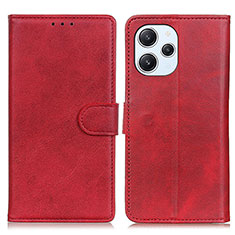 Coque Portefeuille Livre Cuir Etui Clapet A05D pour Xiaomi Redmi 12 4G Rouge