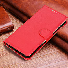 Coque Portefeuille Livre Cuir Etui Clapet A06D pour Huawei Honor X6a Rouge