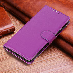 Coque Portefeuille Livre Cuir Etui Clapet A06D pour Huawei Honor X6a Violet