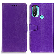Coque Portefeuille Livre Cuir Etui Clapet A06D pour Motorola Moto E20 Violet