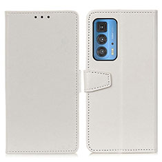Coque Portefeuille Livre Cuir Etui Clapet A06D pour Motorola Moto Edge 20 Pro 5G Blanc