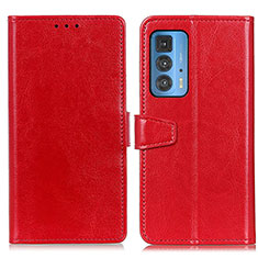 Coque Portefeuille Livre Cuir Etui Clapet A06D pour Motorola Moto Edge 20 Pro 5G Rouge