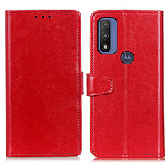 Coque Portefeuille Livre Cuir Etui Clapet A06D pour Motorola Moto G Pure Rouge