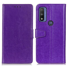 Coque Portefeuille Livre Cuir Etui Clapet A06D pour Motorola Moto G Pure Violet