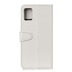 Coque Portefeuille Livre Cuir Etui Clapet A06D pour Motorola Moto G100 5G Blanc