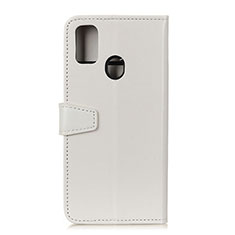 Coque Portefeuille Livre Cuir Etui Clapet A06D pour Motorola Moto G31 Blanc