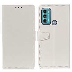 Coque Portefeuille Livre Cuir Etui Clapet A06D pour Motorola Moto G40 Fusion Blanc