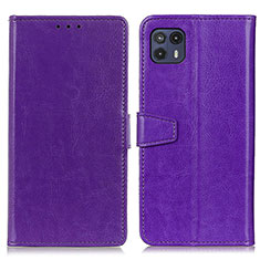 Coque Portefeuille Livre Cuir Etui Clapet A06D pour Motorola Moto G50 5G Violet