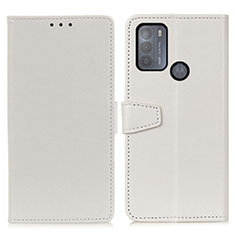 Coque Portefeuille Livre Cuir Etui Clapet A06D pour Motorola Moto G50 Blanc
