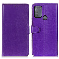 Coque Portefeuille Livre Cuir Etui Clapet A06D pour Motorola Moto G50 Violet