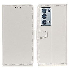 Coque Portefeuille Livre Cuir Etui Clapet A06D pour Oppo Reno6 Pro 5G Blanc