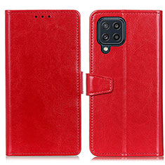 Coque Portefeuille Livre Cuir Etui Clapet A06D pour Samsung Galaxy M32 4G Rouge