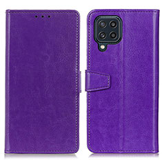 Coque Portefeuille Livre Cuir Etui Clapet A06D pour Samsung Galaxy M32 4G Violet