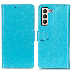 Coque Portefeuille Livre Cuir Etui Clapet A06D pour Samsung Galaxy S23 Plus 5G Bleu Ciel