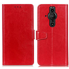 Coque Portefeuille Livre Cuir Etui Clapet A06D pour Sony Xperia PRO-I Rouge