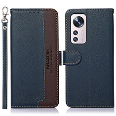 Coque Portefeuille Livre Cuir Etui Clapet A06D pour Xiaomi Mi 12 5G Bleu