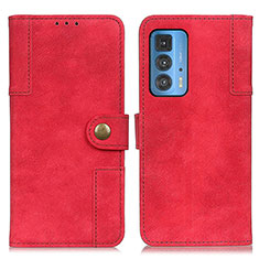 Coque Portefeuille Livre Cuir Etui Clapet A07D pour Motorola Moto Edge 20 Pro 5G Rouge