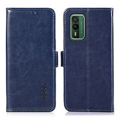Coque Portefeuille Livre Cuir Etui Clapet A07D pour Nokia XR21 Bleu