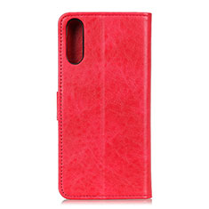 Coque Portefeuille Livre Cuir Etui Clapet A07D pour Samsung Galaxy M02 Rouge