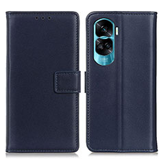 Coque Portefeuille Livre Cuir Etui Clapet A08D pour Huawei Honor 90 Lite 5G Bleu