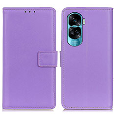 Coque Portefeuille Livre Cuir Etui Clapet A08D pour Huawei Honor 90 Lite 5G Violet