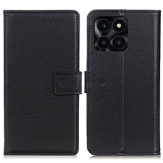 Coque Portefeuille Livre Cuir Etui Clapet A08D pour Huawei Honor X6a Noir