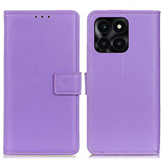 Coque Portefeuille Livre Cuir Etui Clapet A08D pour Huawei Honor X6a Violet