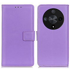 Coque Portefeuille Livre Cuir Etui Clapet A08D pour Huawei Honor X9b 5G Violet
