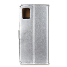 Coque Portefeuille Livre Cuir Etui Clapet A08D pour Motorola Moto G100 5G Argent