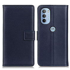 Coque Portefeuille Livre Cuir Etui Clapet A08D pour Motorola Moto G31 Bleu