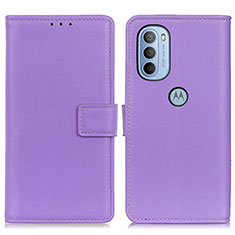 Coque Portefeuille Livre Cuir Etui Clapet A08D pour Motorola Moto G31 Violet