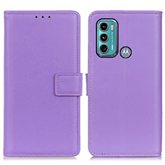Coque Portefeuille Livre Cuir Etui Clapet A08D pour Motorola Moto G60 Violet