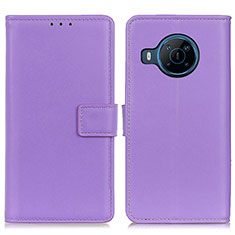 Coque Portefeuille Livre Cuir Etui Clapet A08D pour Nokia X100 5G Violet